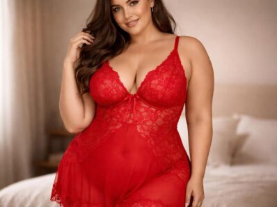 découvrez notre nuisette rouge en dentelle grande taille, l'alliance parfaite entre confort et séduction pour sublimer vos courbes avec charme et élégance.